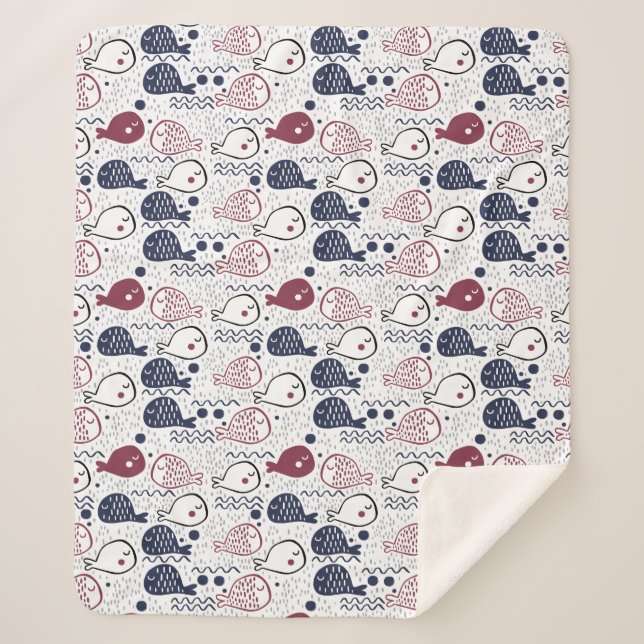 Cute Fish Pattern blankets (Front)