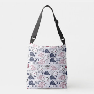 Cute Fish Pattern custom monogram bags