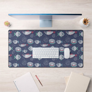 Cute Fish Pattern Desk Mat