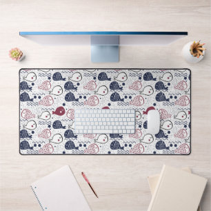 Cute Fish Pattern Desk Mat