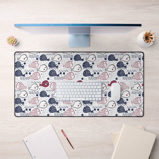 Cute Fish Pattern Desk Mat (Office 1)