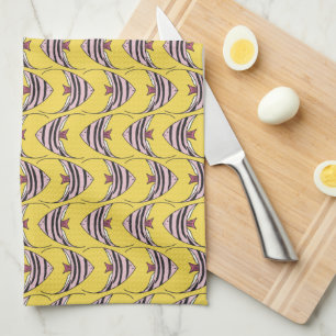 Cute fish pattern tea towel