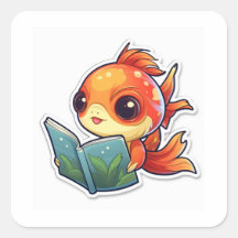 Cute Fish Reading