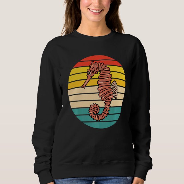 Cute Fish Seahorse Sweatshirt (Front)