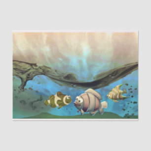 Cute Fish Underwater Ocean Decoupage Tissue Paper