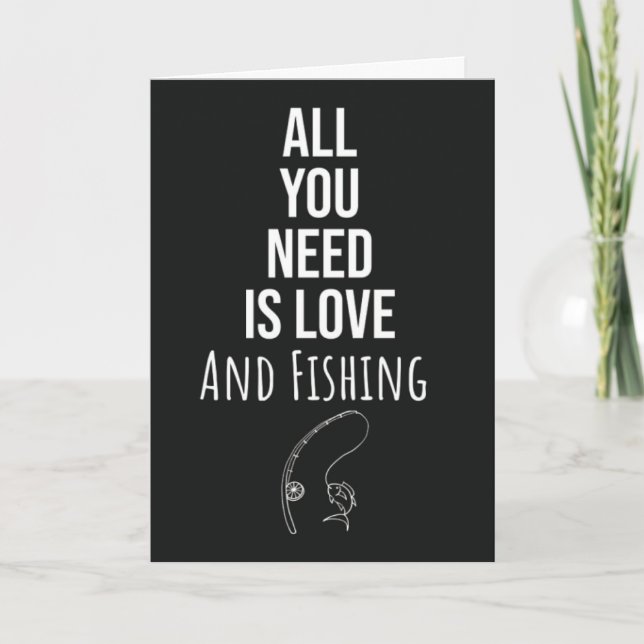 Cute Fishing Cards Little Fisherman Angling Fisher (Front)