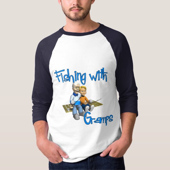 Cute Fishing with Gramps T-Shirt (Front)