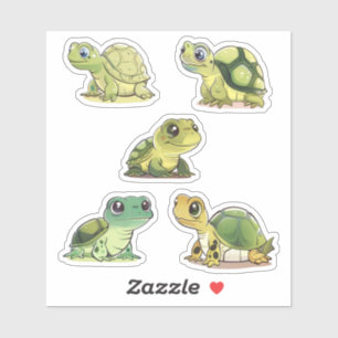 Cute Five Turtles