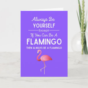 Cute Flamingo Cards Funny Humour Pink Bird Humouro
