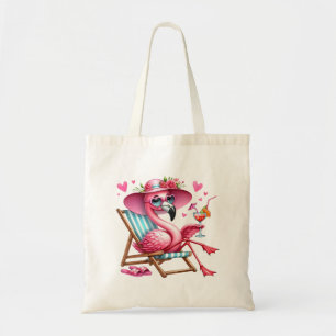 Cute Flamingo clipart Tote Bag
