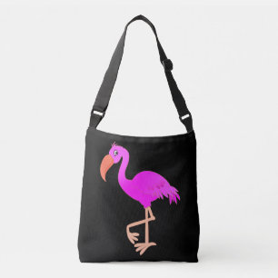 Cute Flamingo - Happy Crossbody Bag