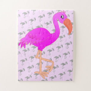 Cute Flamingo - Happy Jigsaw Puzzle