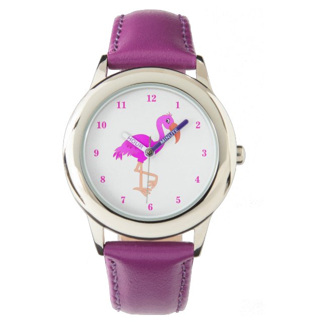 Cute Flamingo - Happy - Watch (Front)