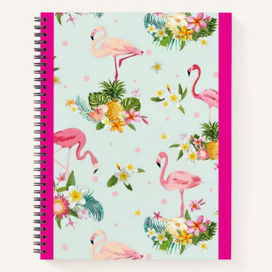 Cute flamingo notebook