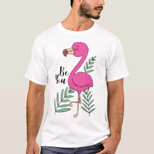 Cute flamingo T-Shirt (Front)