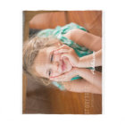 Cute Fleece Blanket With Photo