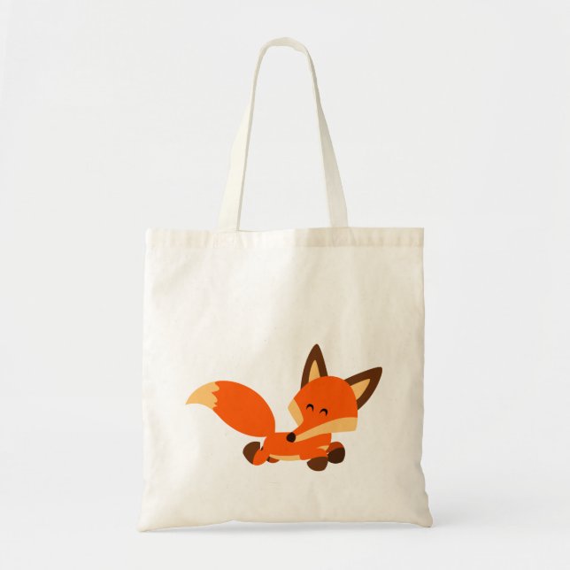 Cute Fleet Cartoon Fox Bag (Front)