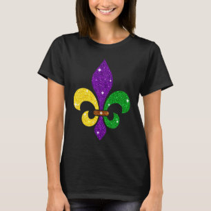 Cute Fleur De Lys Symbol Mardi Gras Women Men T-Shirt