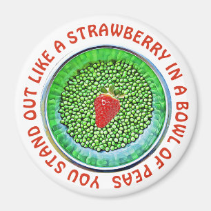 Cute Flirty Motivational Button Magnet