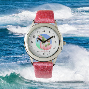 cute floating beach gnome flamingo float watch