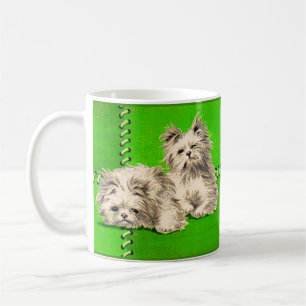 cute floofy dogs coffee mug
