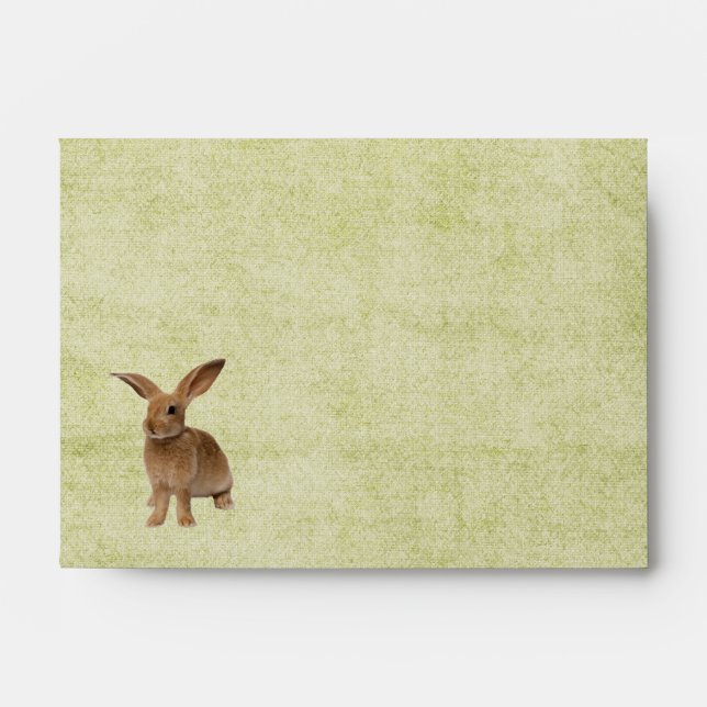 Cute Floppy Bunny A6 Envelope (Front)