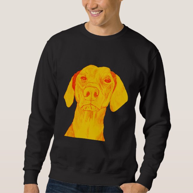 Cute Floppy Doberman Time Sweatshirt (Front)