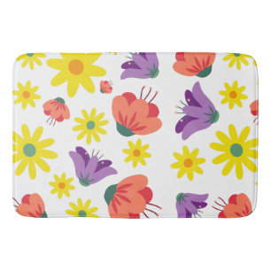 Cute Floral  Bath Mat