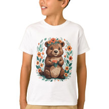 Cute floral beaver 
