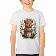 Cute floral beaver 
