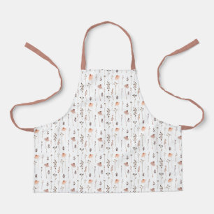 Cute Floral Botanical Pattern Apron