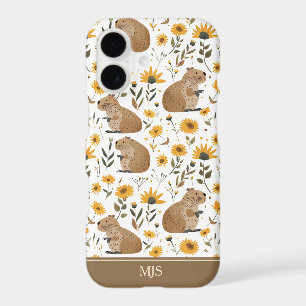 Cute Floral Capybara