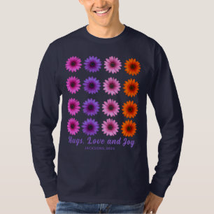 Cute Floral Christmas Party T-Shirt