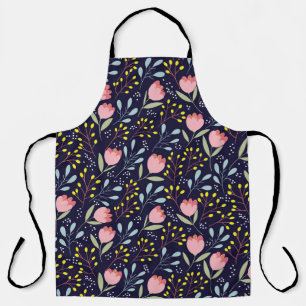Cute Floral: Colourful Flowers Pattern. Apron