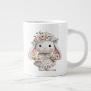 Cute Floral Cottagecore Design Large Coffee Mug