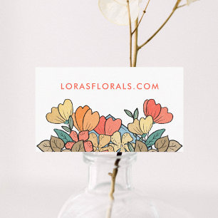 Cute Floral Designer Florist  Business Card