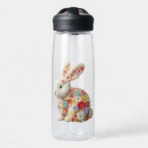 Cute,  floral Easter bunny Water Bottle