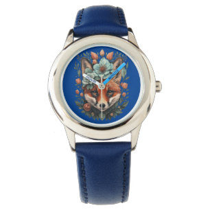 Cute floral fox watch
