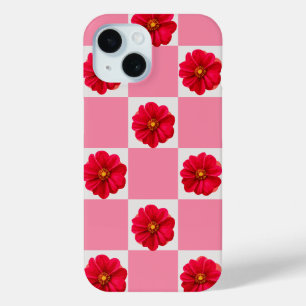 Cute floral girly design iPhone 15 case