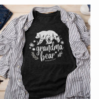 Cute Floral Grandma Bear | Gift for Grandma