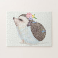 Cute Floral Hedgehog