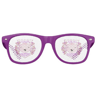 Cute Floral I Axolotl Questions Retro Sunglasses