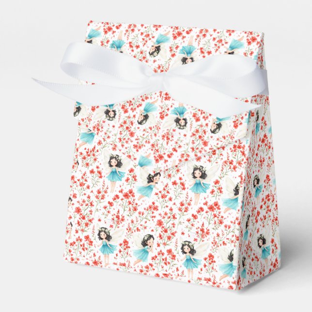 Cute Floral Kids Favour Box  (Front Side)