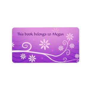Cute Floral Label