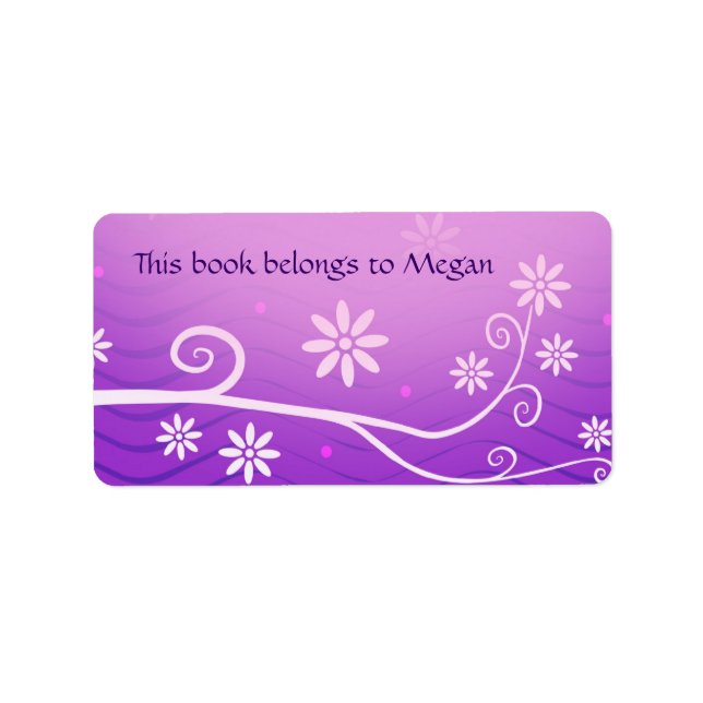 Cute Floral Label (Front)