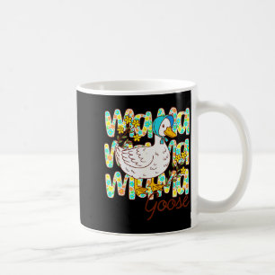 Cute Floral Mama Goose Coquette Mother's Day Silly Coffee Mug