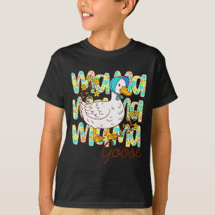 Cute Floral Mama Goose Coquette Mother's Day Silly T-Shirt