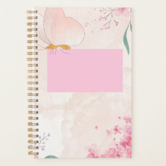 Cute floral notebook planner