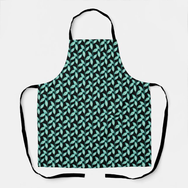 Cute floral pattern background apron (Front)