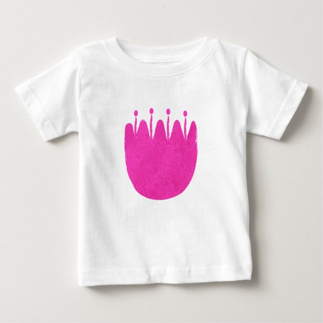 Cute floral pattern background baby T-Shirt (Front)